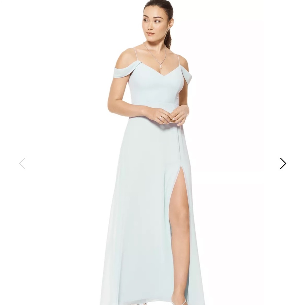Bill Levkoff Sweetheart A-line Dress in Mist